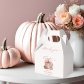 Pink Pumpkin auf ihrem Weg Fall Girl Babydusche Geschenkschachtel
