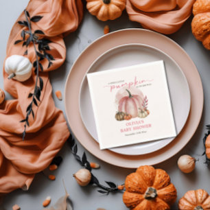 Pink Pumpkin auf ihrem Weg Mädchen-Duschpapier Serviette