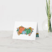 Pink Pumpkin Baby Boy Herzlichen Glückwunsch Blank Dankeskarte (Vorderseite)