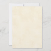 Pink Pumpkin Baby Dusche Aquarell Floral & Boho Einladung (Rückseite)