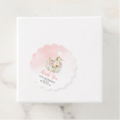 Pink Pumpkin Baby Dusche Danke Runde Geschenkanhänger (Beispiel)