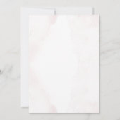 Pink Pumpkin Baby Dusche Einladung (Rückseite)