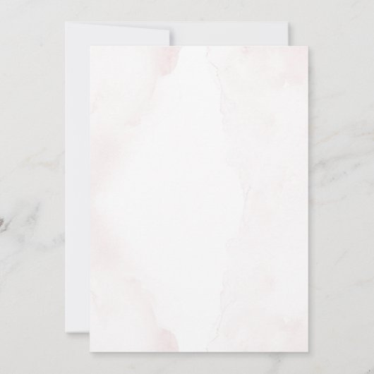 Pink Pumpkin Baby Dusche Einladung (Rückseite)