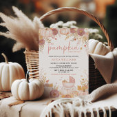 Pink Pumpkin Baby Dusche Einladung Girl Fall
