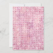 Pink Pumpkin Baby Dusche Einladung | Herbstthema (Rückseite)