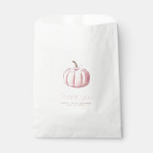 Pink Pumpkin Baby Dusche Gefälligkeitstaschen Geschenktütchen (Vorderseite)