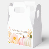 Pink Pumpkin Baby Dusche Geschenkschachtel (Geöffnet)