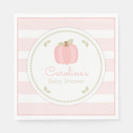 Pink Pumpkin Baby Dusche Napkin Serviette