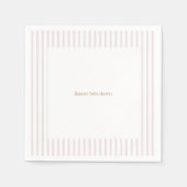 Pink Pumpkin Baby Dusche Party Napkins Serviette (Vorderseite)