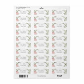 Pink Pumpkin Baby Dusche Rücksendeadresse (Vorne)