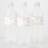 Pink Pumpkin Baby Dusche Wasser Flasche Etikett (Flaschen)