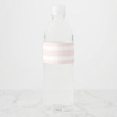 Pink Pumpkin Baby Dusche Wasser Flasche Etikett (Rückseite)