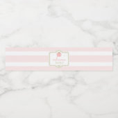 Pink Pumpkin Baby Dusche Wasser Flasche Etikett (Einzelnes Label)