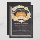 PInk Pumpkin Baby Girl Dusche Einladung (Vorne/Hinten)