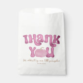 Pink Pumpkin Baby Showbeutel Geschenktütchen (Vorderseite)