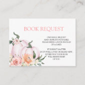 Pink Pumpkin Baby Showbook for Baby Begleitkarte (Vorderseite)