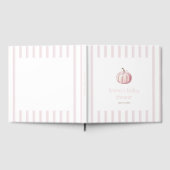 Pink Pumpkin Baby Showbook Gästebuch (Voll)