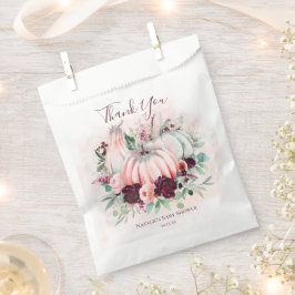 Pink Pumpkin Baby Shower Geschenktütchen