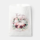 Pink Pumpkin Baby Shower Geschenktütchen (Vorderseite)