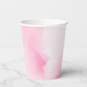 Pink Pumpkin Birthday Party Paper Cups Pappbecher (Rückseite)