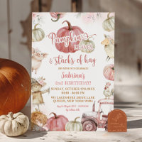 Pink Pumpkin Blätter und Stapel von Hay Birthday