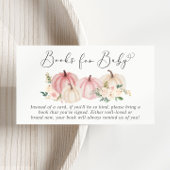 Pink Pumpkin Blumenbücher für Babydusche Begleitkarte