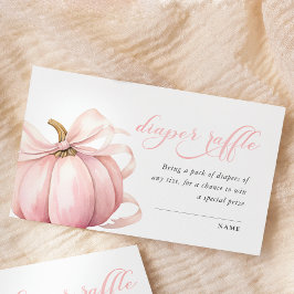 Pink Pumpkin Bow Kinderdusche Windelwanne Windelwa Begleitkarte