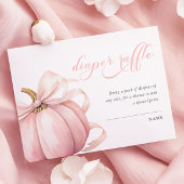 Pink Pumpkin Bow Kinderdusche Windelwanne Windelwa Begleitkarte