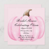 PINK PUMPKIN BRAUTPARTY FALL EINLADUNG (Vorne/Hinten)