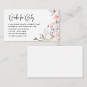 Pink Pumpkin-Bücher für die Babyverpackungskarte Begleitkarte (Vorne/Hinten)