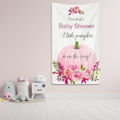Pink Pumpkin Custom Baby Dusche Banner