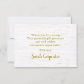 Pink Pumpkin danke Note Card Mitteilungskarte (Rückseite)