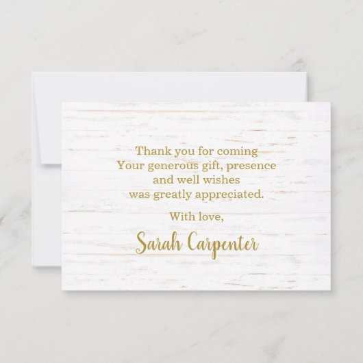 Pink Pumpkin danke Note Card Mitteilungskarte (Rückseite)