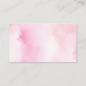 Pink Pumpkin Diaper Raffle Card - Fall Baby Dusche Begleitkarte (Rückseite)