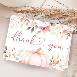 Pink Pumpkin Fall Baby Dusche geklappt Danke