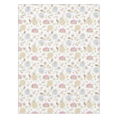 Pink Pumpkin Fall Floral Tableclout Tischdecke (Vorderseite)