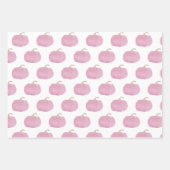 Pink Pumpkin Fall Geschenkpapier (Vorderseite 3)