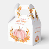 Pink Pumpkin Fall Girl Baby Showbox Geschenkschachtel (Vorderseite)