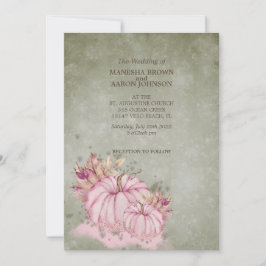 PINK Pumpkin Fall Harvest - Einladung zur Hochzeit