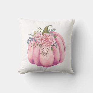 Pink Pumpkin Fall Pillow Kissen
