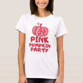 Pink Pumpkin Fall T-Shirt (Vorderseite)