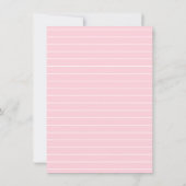 Pink Pumpkin Floral Baby Dusche Einladung (Rückseite)