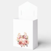 Pink Pumpkin Floral Baby Dusche Geschenkschachtel (Geöffnet)