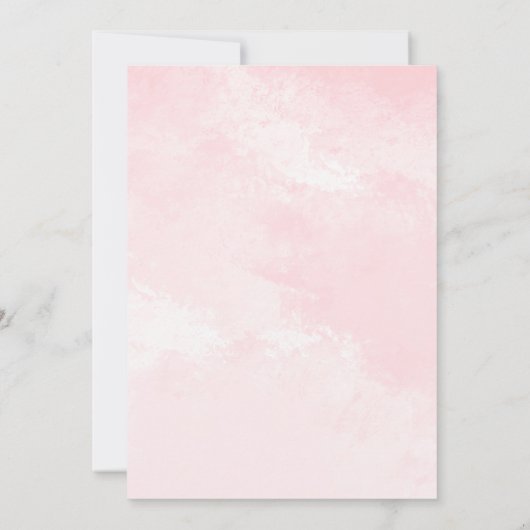 Pink Pumpkin Floral Gold Glitzer Girl 1. Geburtsta Einladung (Rückseite)