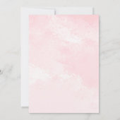 Pink Pumpkin Floral Gold Glitzer Girl Einladung (Rückseite)