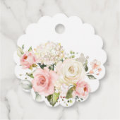 Pink Pumpkin Girl Baby Dusche Danke Geschenkanhänger (Rückseite)