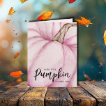 Pink Pumpkin Girl Babydusche Dankeskarte<br><div class="desc">Ein großer rosafarbener Kürbis hebt die Vorderseite dieses niedlichen kleinen Mädchens hervor,  das sich dank der vielen Dankeschön-Karten mit viel Platz für Ihre Botschaft im Inneren verschwindet. (Erhältlich auch in blau,  weiß und minze.) PASSENDE Artikel in unserer Sammlung.</div>