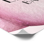 Pink Pumpkin Girl Babydusche Willkommen Poster (Ecke)