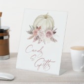 Pink Pumpkin Girl Babyduschkarten & Geschenke Unte Sockelschild (In SItu)