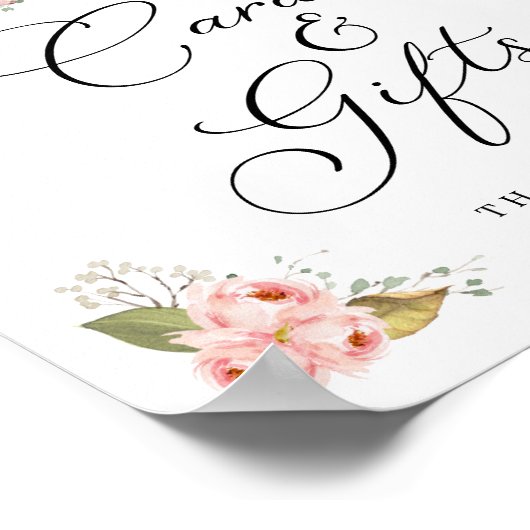 Pink Pumpkin Girl Babyduschkarten und Geschenke Un Poster (Ecke)